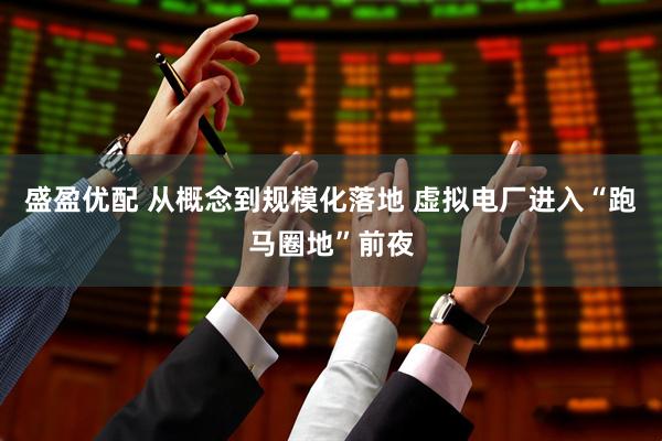 盛盈优配 从概念到规模化落地 虚拟电厂进入“跑马圈地”前夜